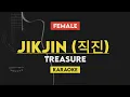 TREASURE - JIKJIN (직진) Female Key | Karaoke/Instrumental With Lyrics