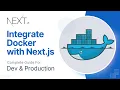 Setup Docker with Next js for Development Production Multi Stage Docker File more