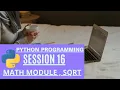 math module and sqrt function in python - Python Programming