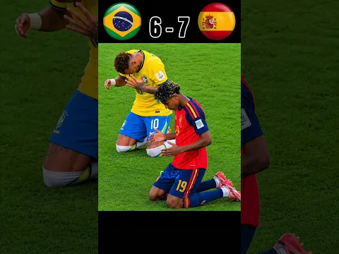 Brazil vs Spain World Cup 2030 imaginary penalty shootout 🤯 #neymar #spain #lamineyamal