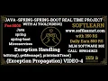 we can learn about toString getMessage printStackTrace Exception Propagation practical