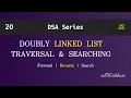 Doubly Linked List Traversal Searching in JavaScript DSA Explained with Example JDCodebase