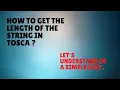 How to Get the Length of the String in Tosca