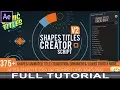 Shapes Titles Creator V2 Full Tutorial