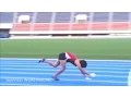 World record The fastest 100m running on all fours
