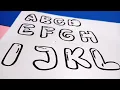 lets draw bubble letters IJKL bubble letters alphabet tutorial how draw graffiti bubbles letters