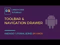 Android Navigation Drawer Tutorial Material Design Toolbar With Example in Hindi