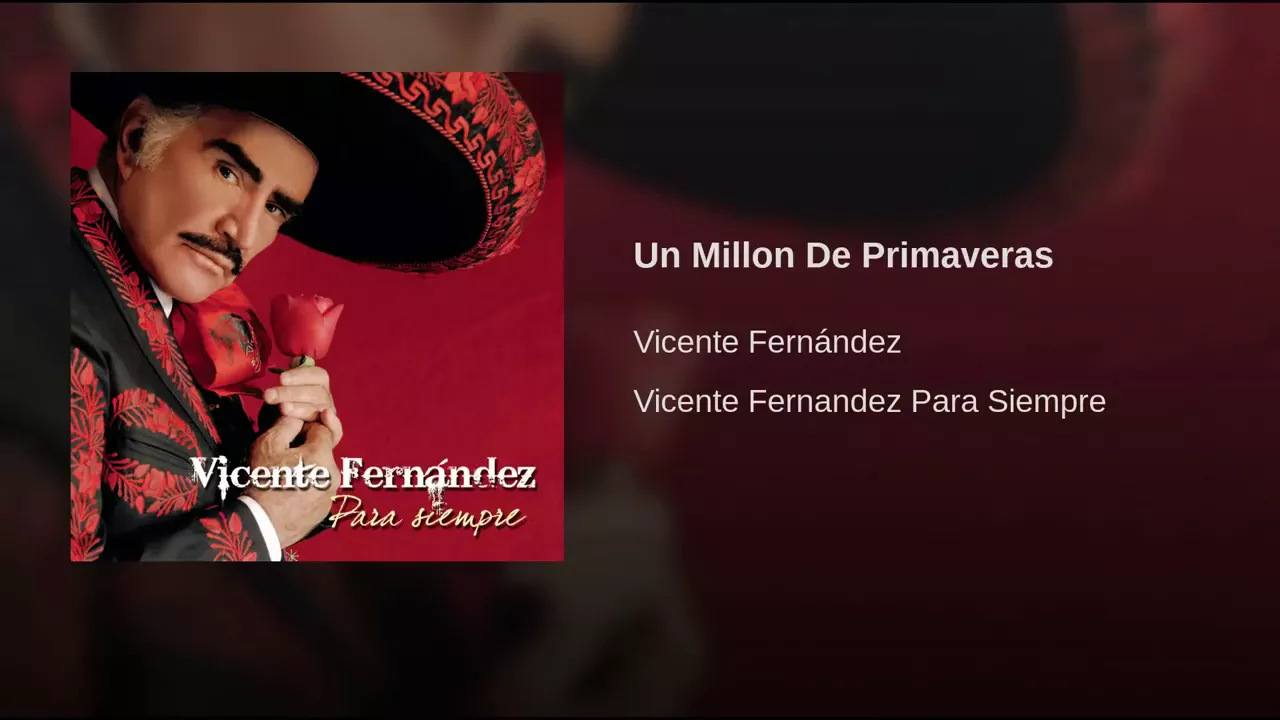 Vicente Fernandez - Un Millon De Primaveras english subtitles Vicente Fernandez - Un Millon De Primaveras english subtitles