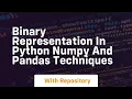 binary representation in python numpy and pandas techniques