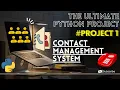 Contact Management System Using Python The Ultimate Python Project Playlist Hindi 1