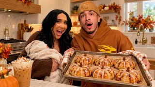 BAKING W/ KAED *PUMPKIN CINNAMON ROLLS*