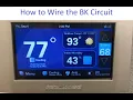 TEM6 824 Thermostat Install and Configuration for American Standard and Trane Air Handlers BK Wire