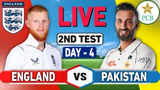 PAKISTAN vs ENGLAND 2nd Test Live Match Today | PAK vs ENG Live Test Match Today - Day 4