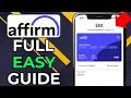 HOW TO SET UP ONE TIME CARD ON AFFIRM 2026