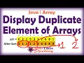 Display Duplicate Element From Array in java Java Interview coding questions Fox Tech Academy