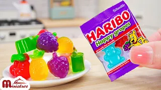 homemade miniature haribo fruits jelly recipe asmr cooking mini food u0026 satisfying videos
