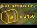 OPENING 1450 ELITE CLUE SCROLL CASKETS - OSRS