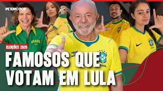 FAMOSOS FAZEM O L | Veja quem declarou voto em Lula no 2º turno das Eleições 2026