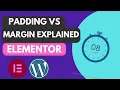 How to Set Margins and padding in elementor Elementor margin and padding