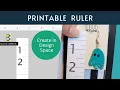 Make a true size ruler with Cricut