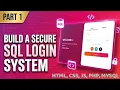 Login Signup System with SQL Database PHP I HTML I CSSIJS XAMPP Server Part - I
