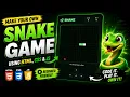Create a Snake Game in 50 Minutes with HTML CSS JS