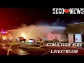 Former Photography Studio Burns Down Across from Fire Station in La Junta CO Livestream Coverage