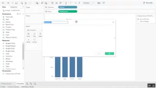 Creating a Parameter in Tableau
