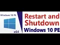 How to restart and shutdown pc in winPE with vb net