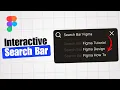 INTERACTIVE Figma Search Bar Animation Tutorial Search Bar Figma