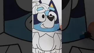 Coloring Bluey Halloween Pumpkin Costume