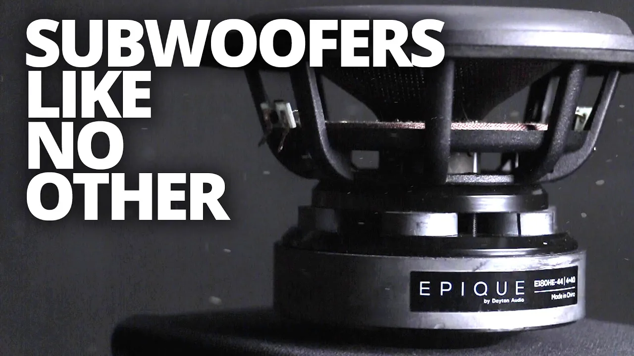 You've Never Seen a Subwoofer Like This Before! | Dayton Audio Epique