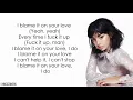 Charli XCX - Blame It On Your Love (Feat. Lizzo)(Lyrics)