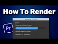 How To Render Your Timeline In Premiere Pro 2025