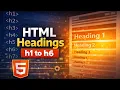 HTML Heading Tags HTML Tutorial for beginners in Hindi