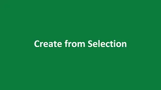 How to Use Range Names - Create from Selection Method