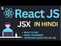 JSX in ReactJs Tutorial in Hindi Complete React Course in Hindi