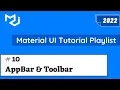 Material UI Header With AppBar Toolbar Material UI 5 Tutorial Material UI AppBar Toolbar
