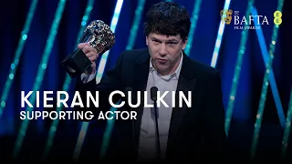 Jesse Eisenberg s hilarious speech for Kieran Culkin s Supporting Actor win BAFTA Film Awards