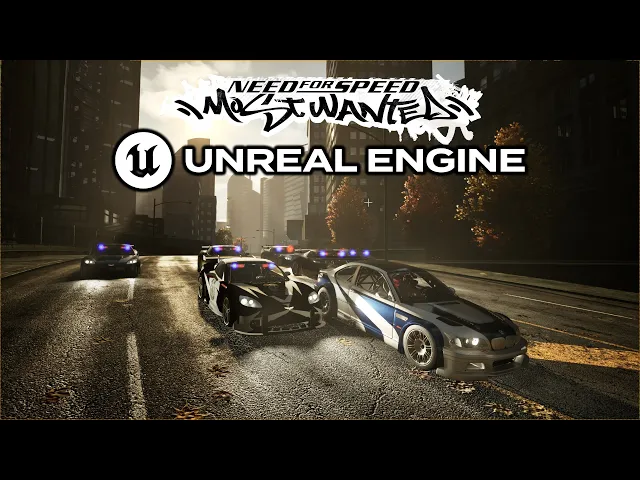 Need For Speed Most Wanted Remake - Unreal Engine 5 - Cross calls all available units - Police chase