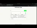 dictionary app using js