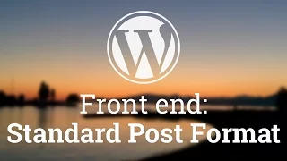 Part 21 - WordPress Theme Development