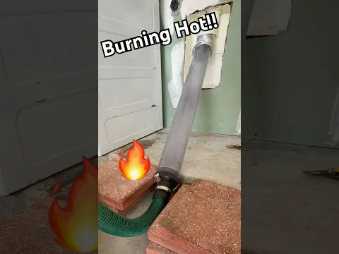 Her Dryer Was Burning Hot! #oddlysatisfying #cleaning