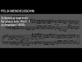 Felix Mendelssohn - Scherzo a capriccio (audio + sheet music)