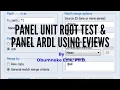 EViews Panel Unit Root Test Panel ARDL Estimation and Interpretation