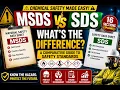 MSDS vs SDS Everything You Need to Know in 10 Minutes