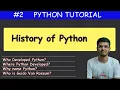 History of Python Python Tutorial