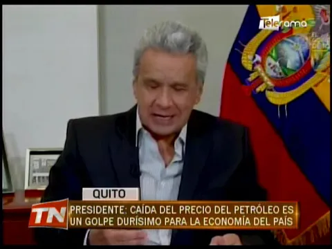 Presidente: Caída del precio del petróleo es un golpe durísimo para la economía del país
