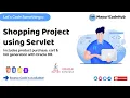 Simple Shopping Application SERVLET Oracle DB Eclipse IDE Dynamic Project MayuriCodeHub