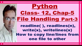 Python Files-readline readline n readlines writelines Copying lines from one file to Other